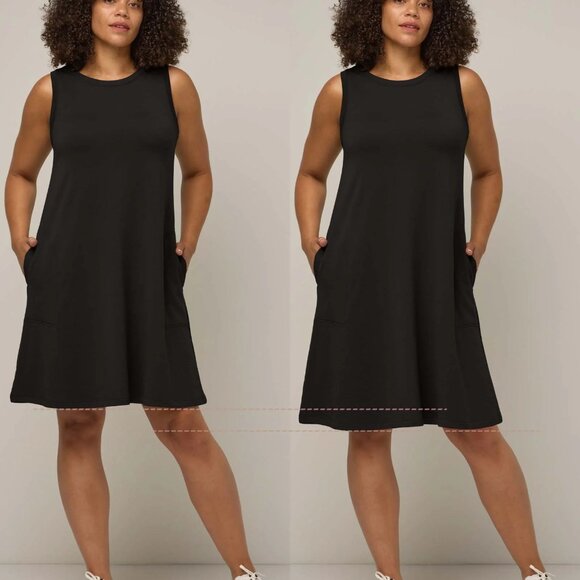 Wool& Sierra Tank Dress Silver Jade Size Large Long - Picture 9 of 9